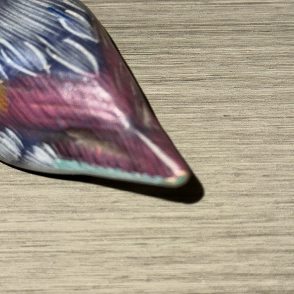 VTG Handcrafted Wooden Duck/Bird Figurine - Multicolored Trinket Home Decor - Picture 8 of 13